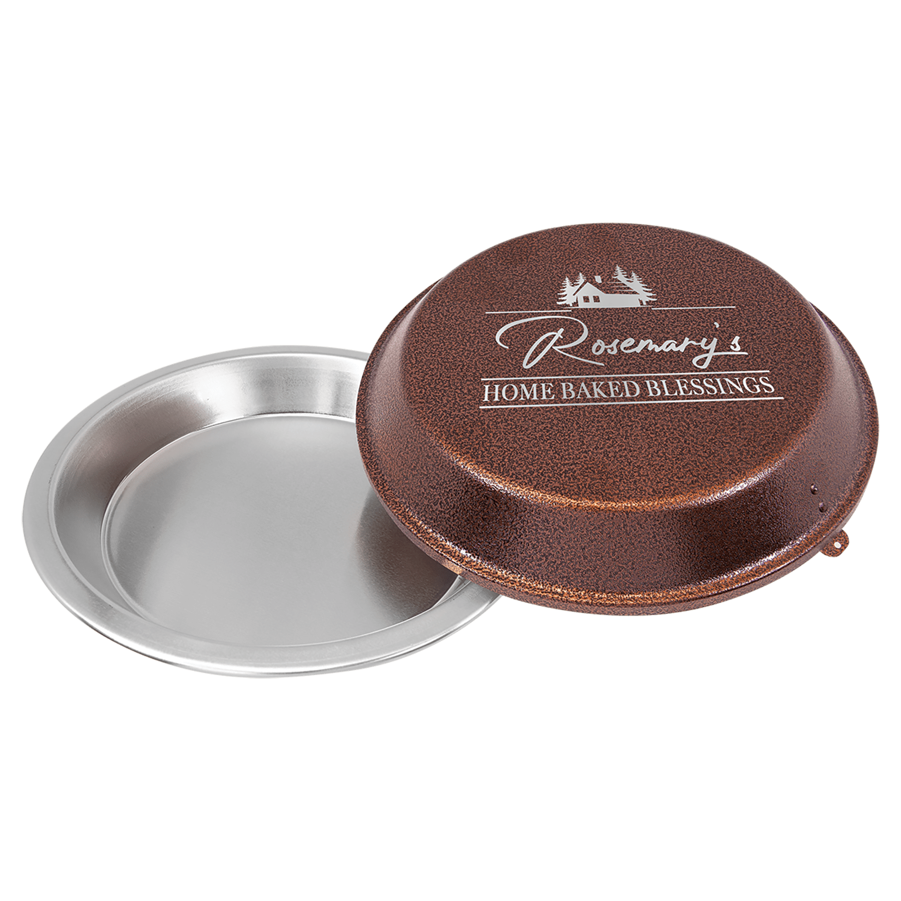 9" Aluminum Pie Pan with Copper Lid