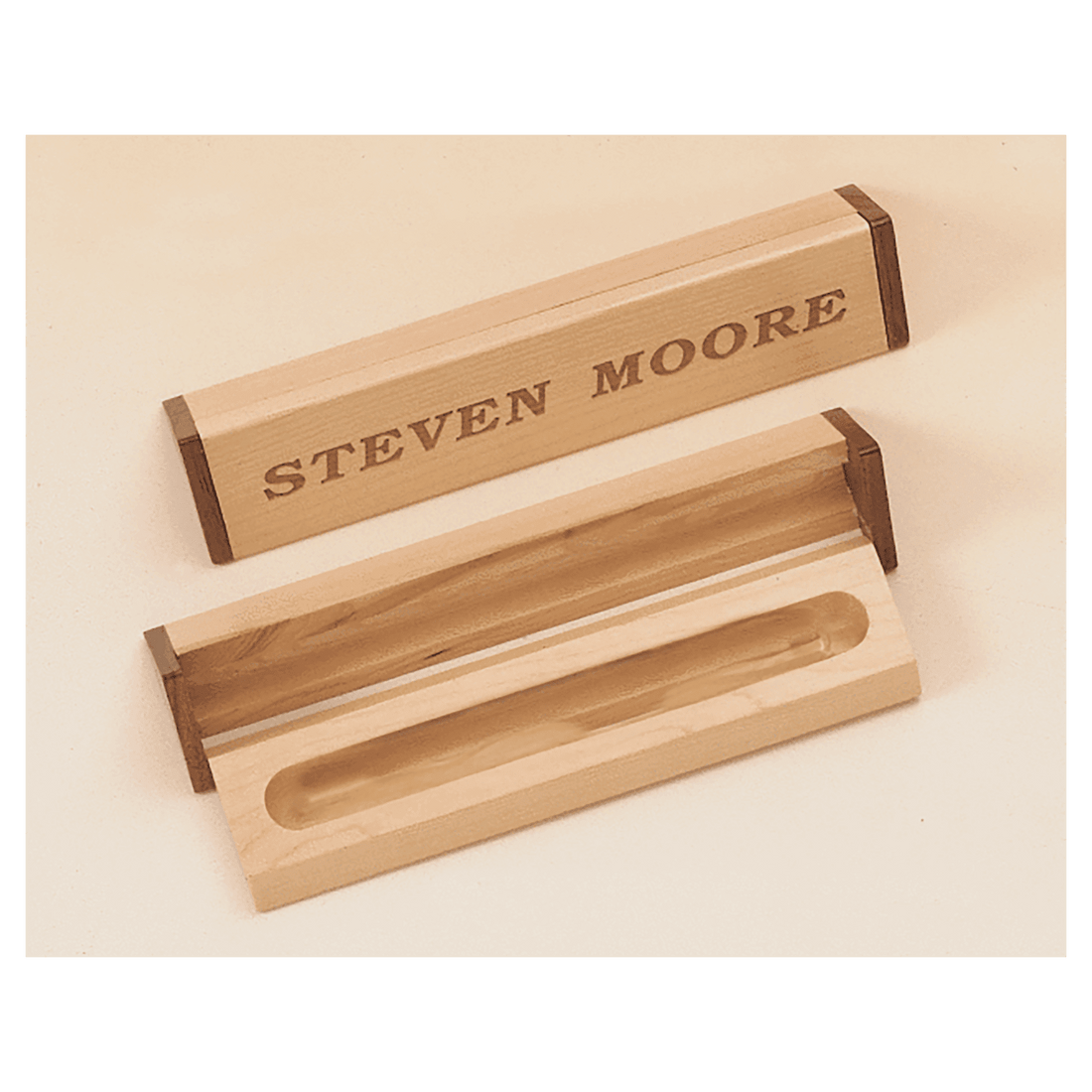 1 1/2" x 7" Maple and Walnut Pen Case