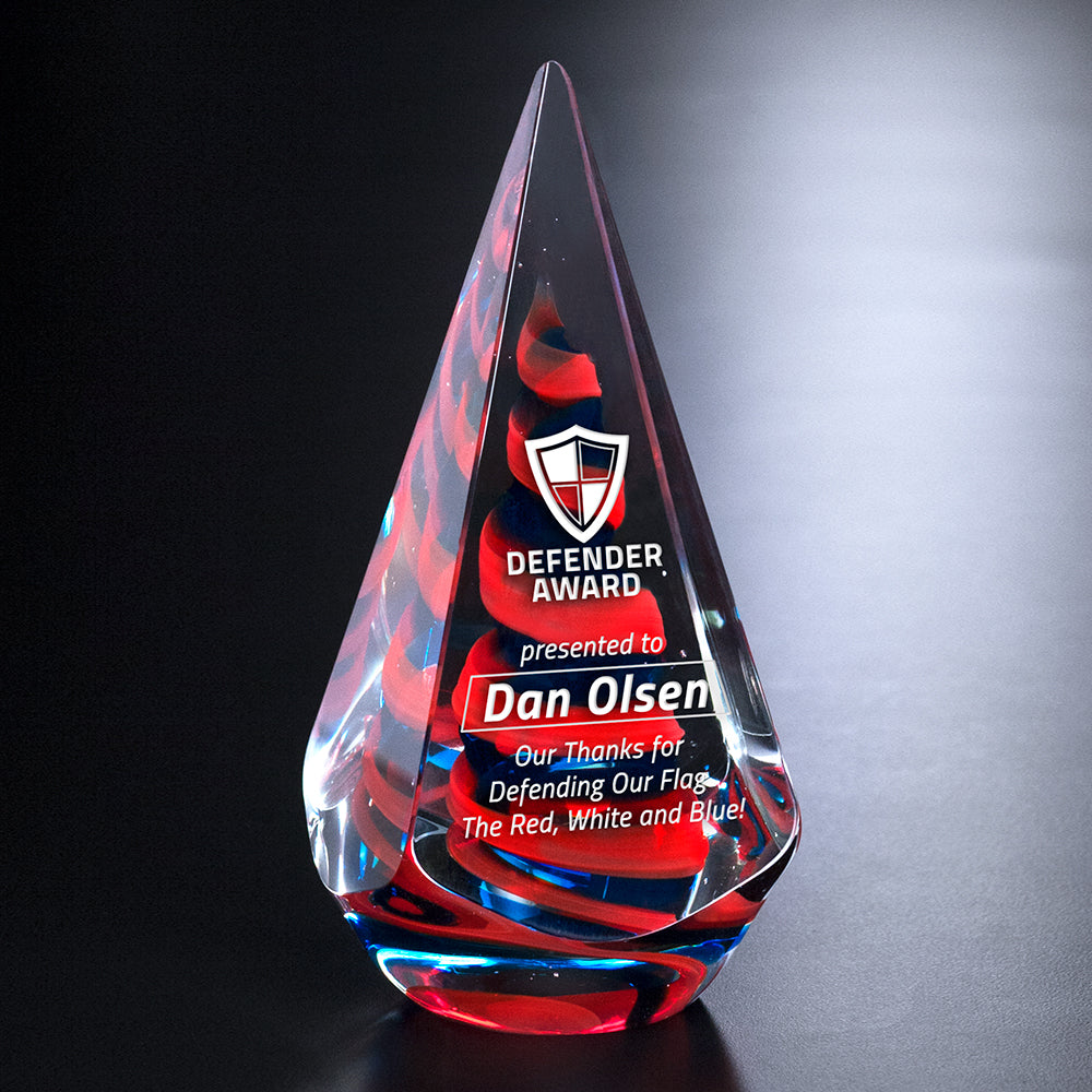 Patriot Award 8-1/4"; sample personalization shown