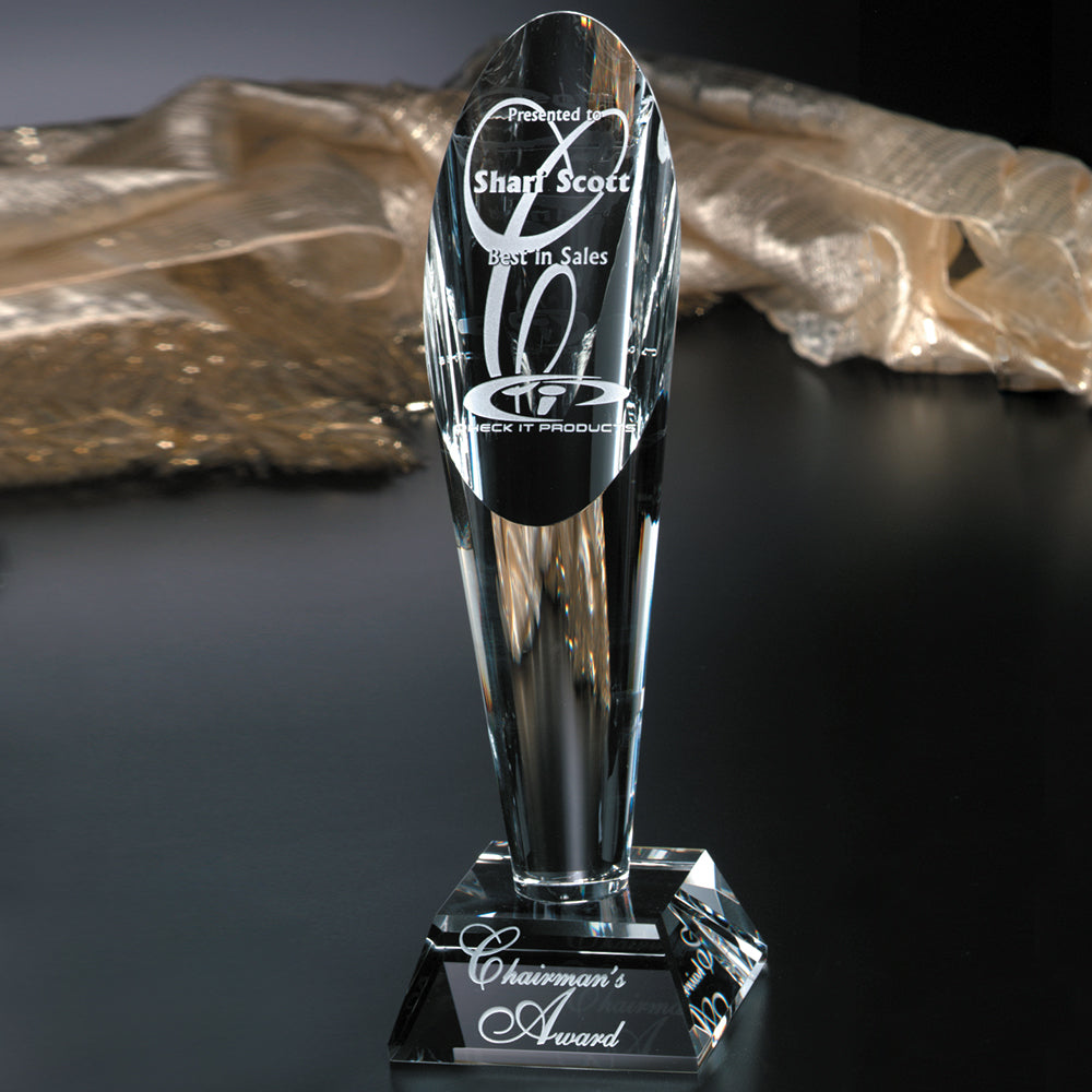 Performer Award 9-1/2"; sample personalization shown