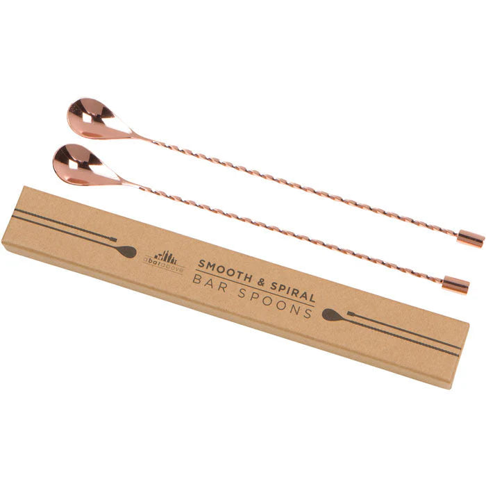 Antique Copper Bar Spoons with gift box 