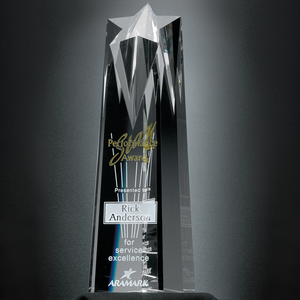 Polaris Star Tower 10"; sample personalization shown