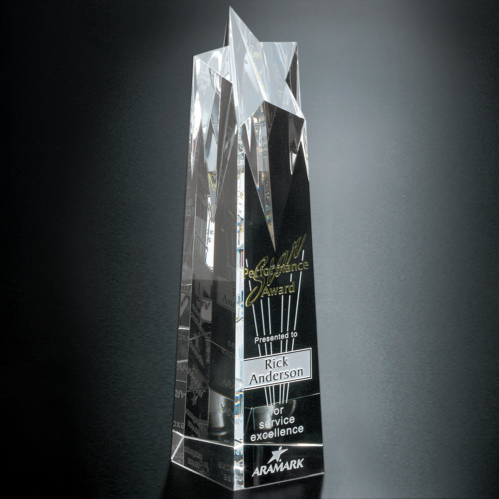 Polaris Star Tower 12"; sample personalization shown