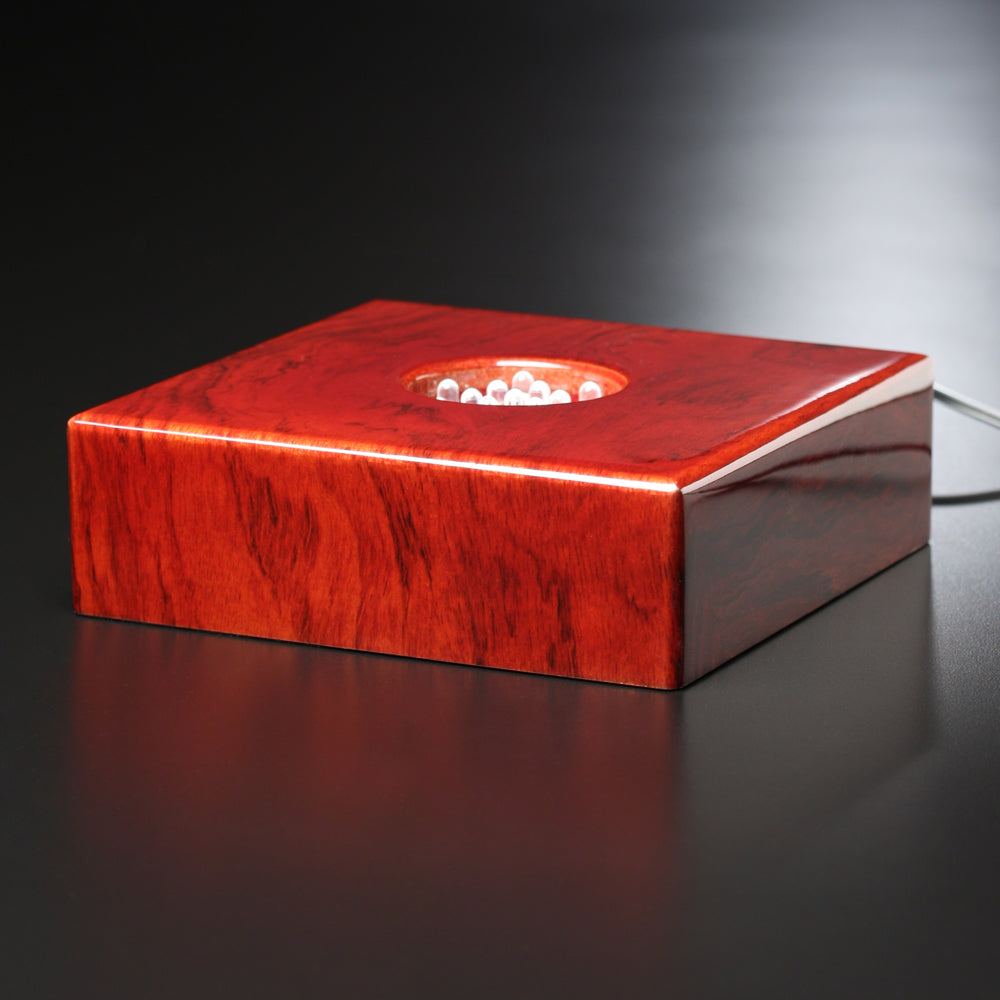 Premium Rosewood Lighted Base 6"
