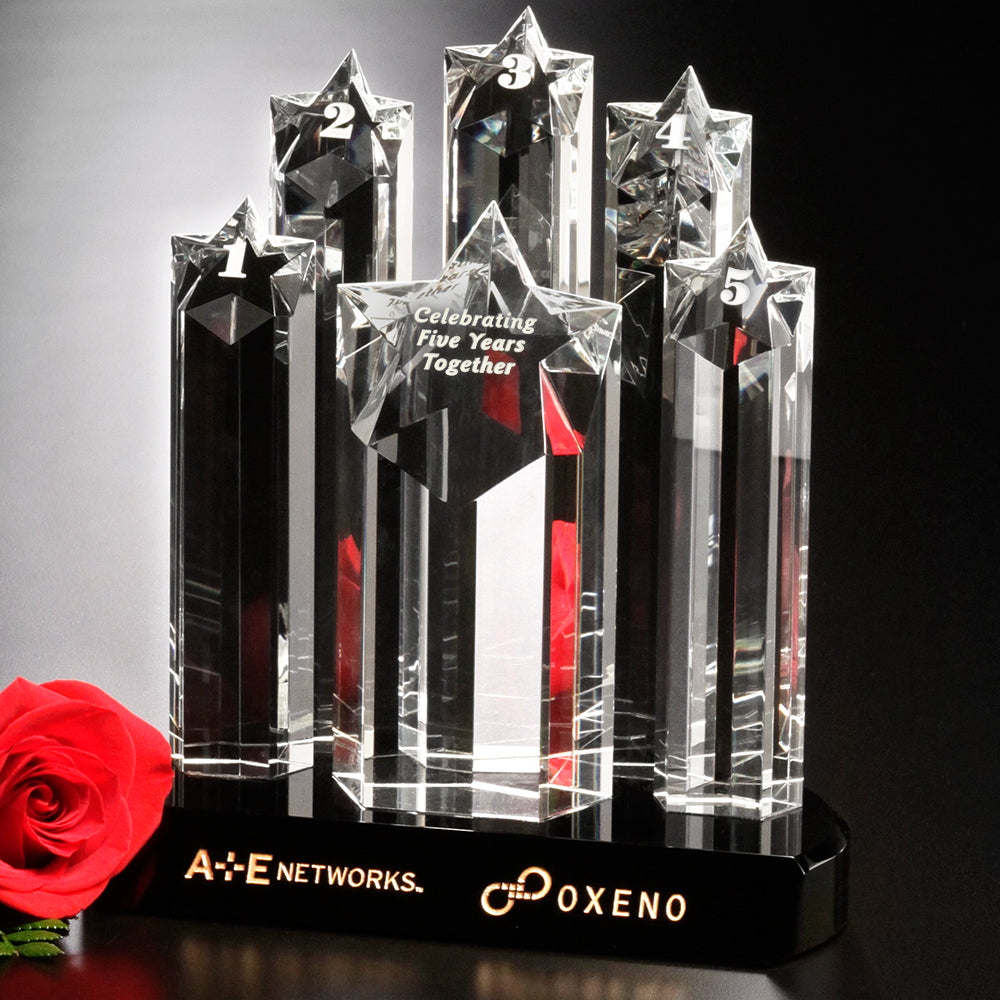 Prominence Award 9"; sample personalization shown