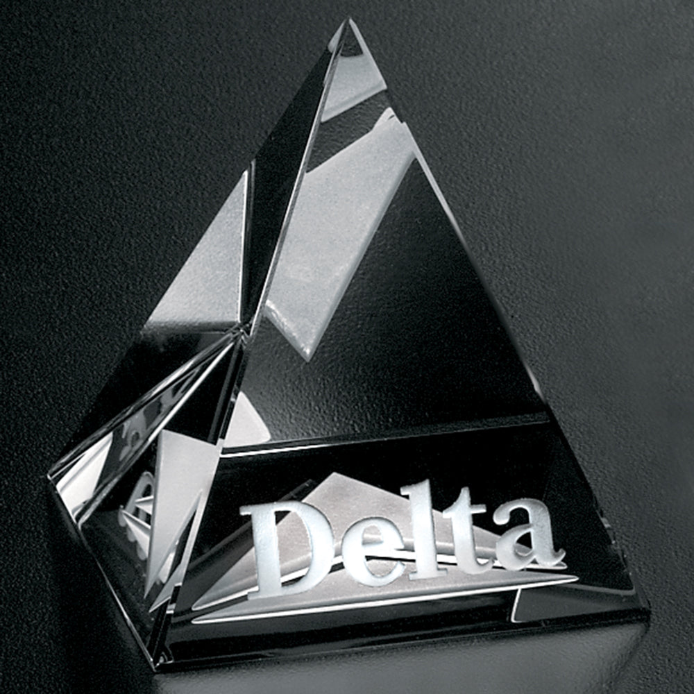 Pyramid Award 2-3/4"; sample personalization shown