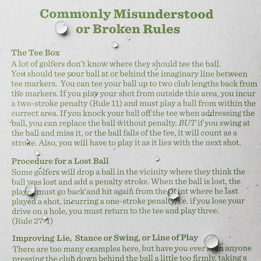 Golf Notebooks