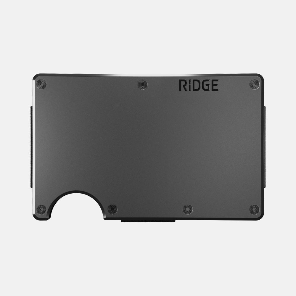 Personalized RIDGE Wallet - Gunmetal — Money Clip
