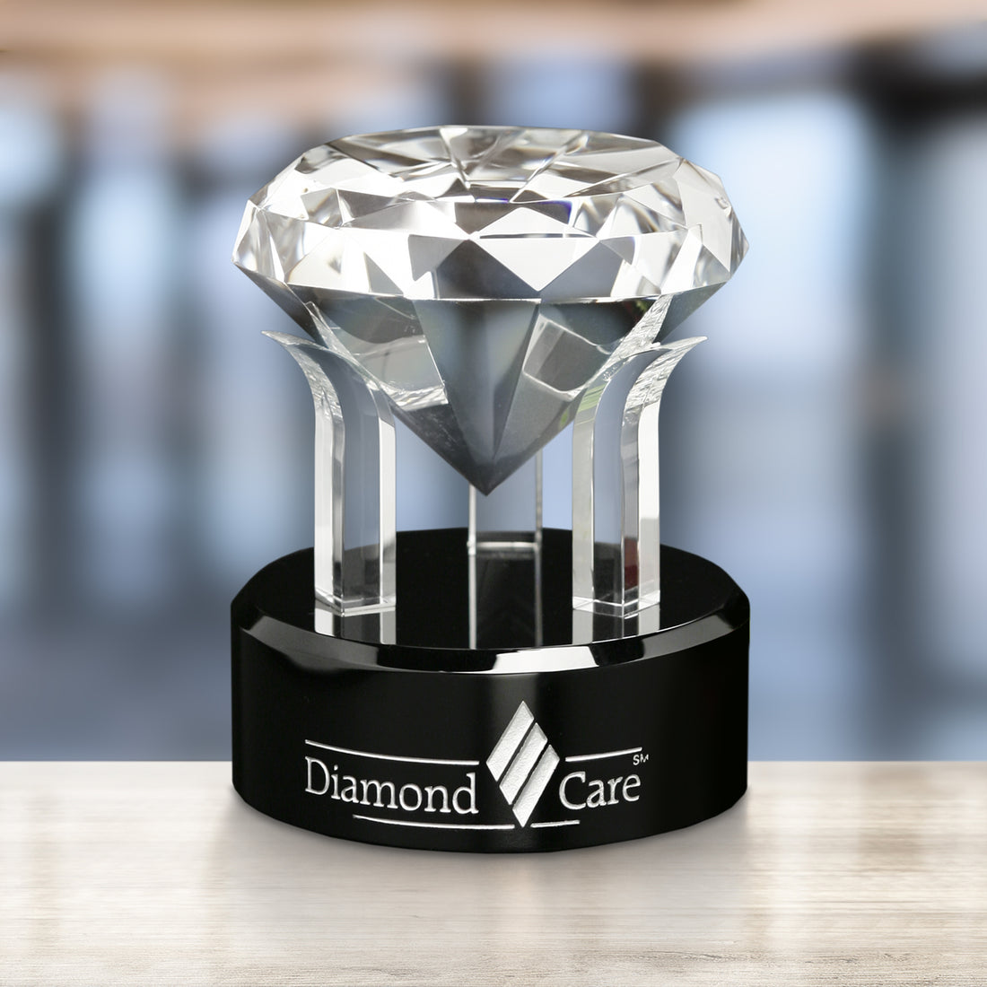 Radiant Diamond 5"; sample personalization shown