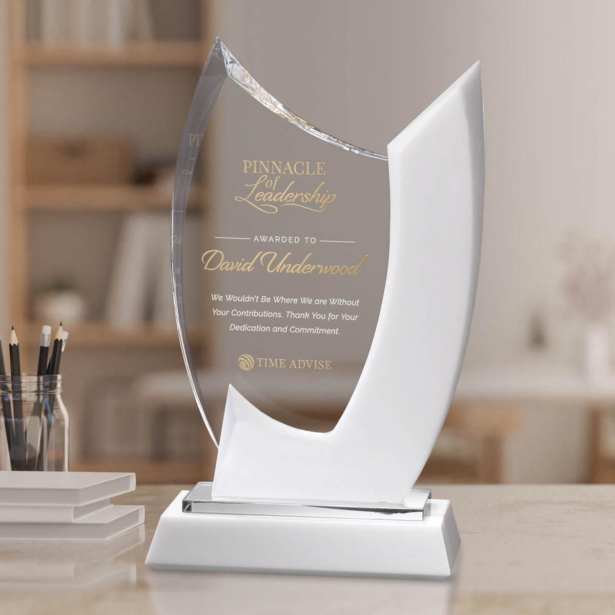 Riviera Award 15"; sample personalization shown