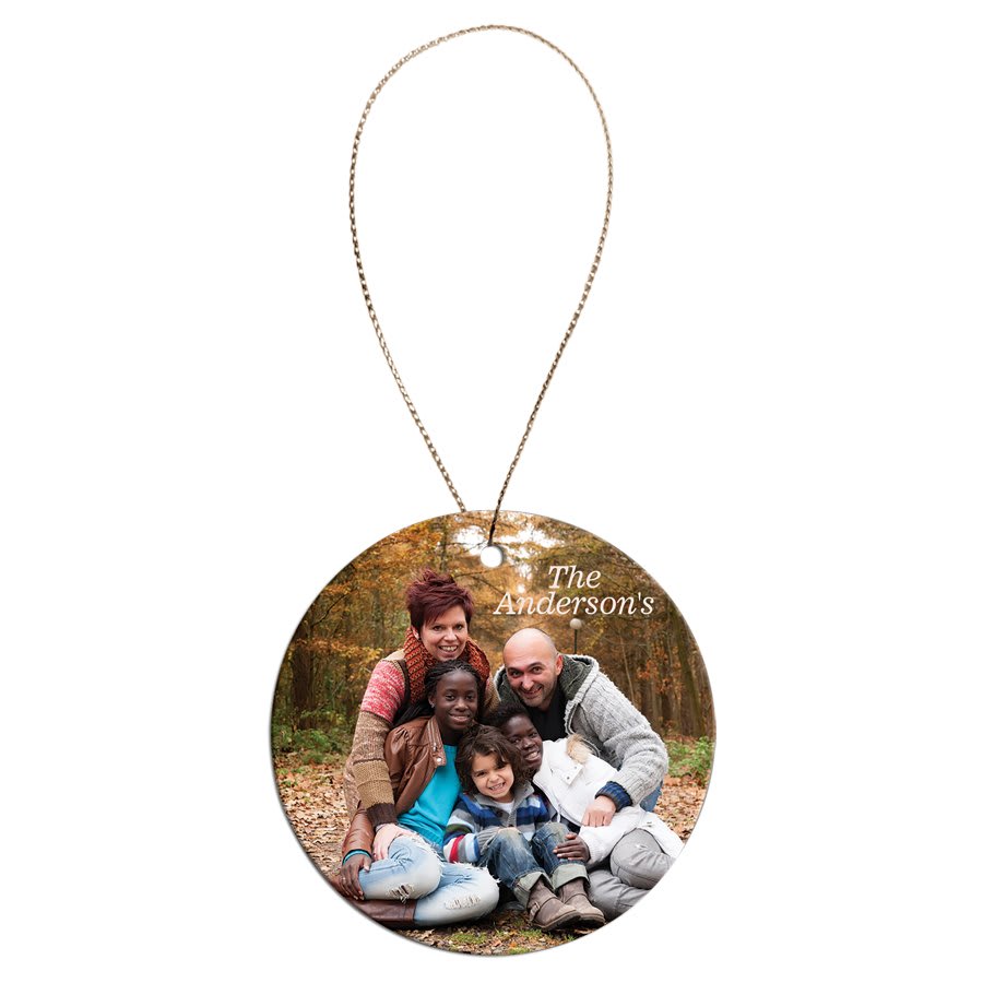 2 1/2" White Sublimatable Round Ceramic Ornament