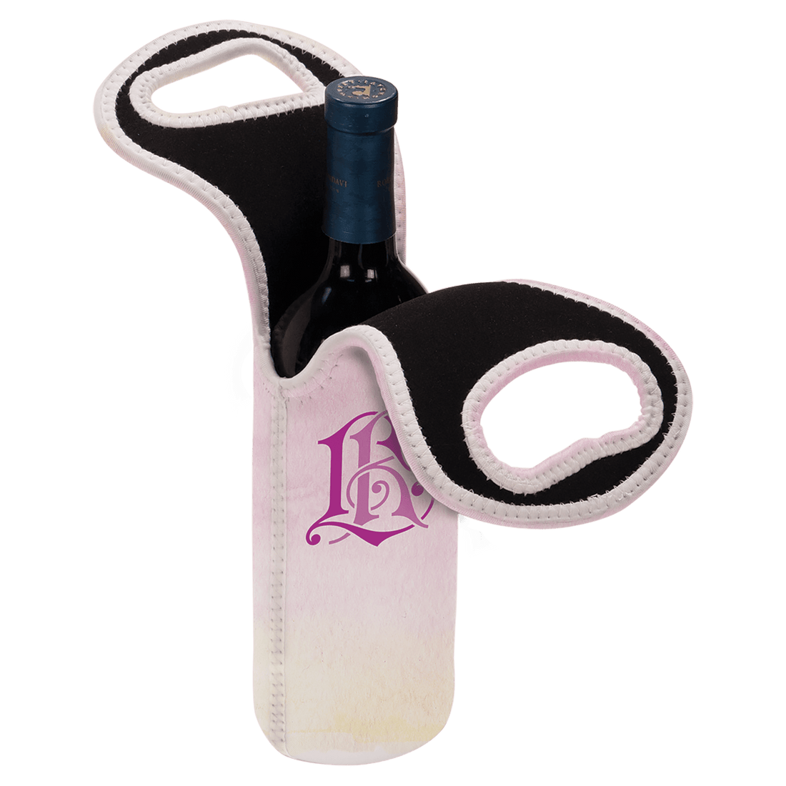 4 3/4" x 14 1/2" Sublimatable Insulated Wine Gift Bag