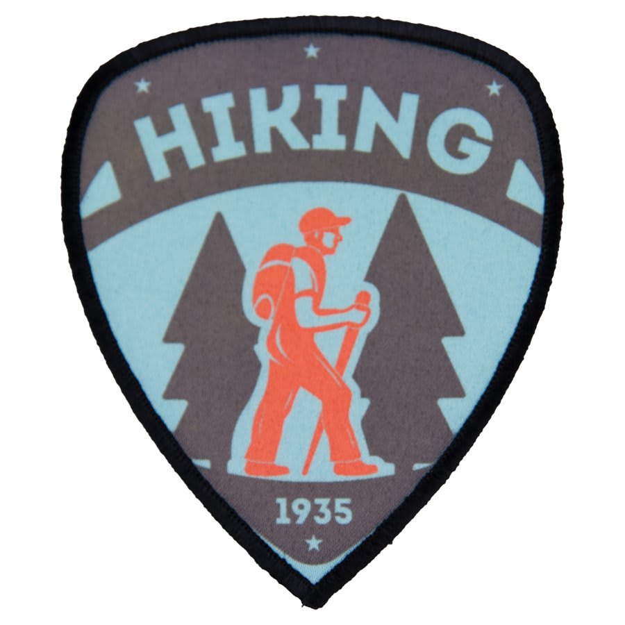 3" x 3 1/2" Shield Sublimatable Patch with Adhesive & Black Border