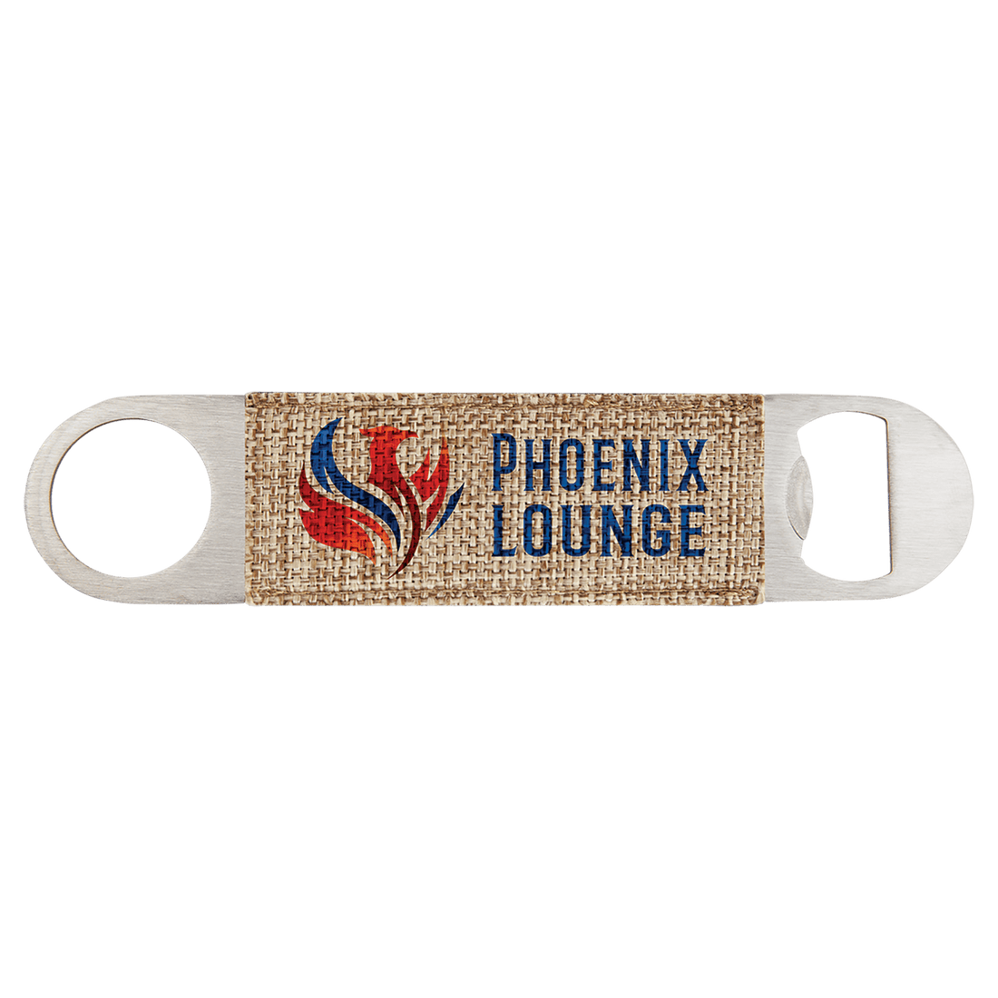 1 1/2" x 7" Sublimatable Burlap Bottle Opener