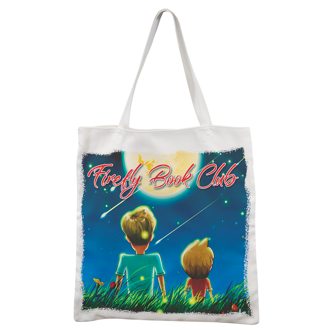 15 1/4" x 15 1/2" White Canvas Bag