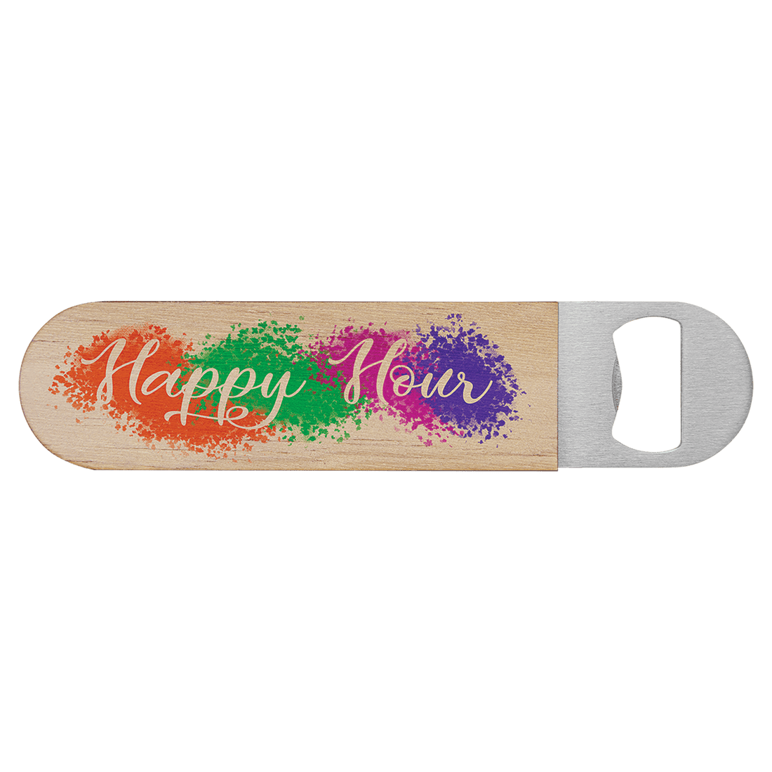 1 1/2" x 7" Sublimatable Wood Bottle Opener