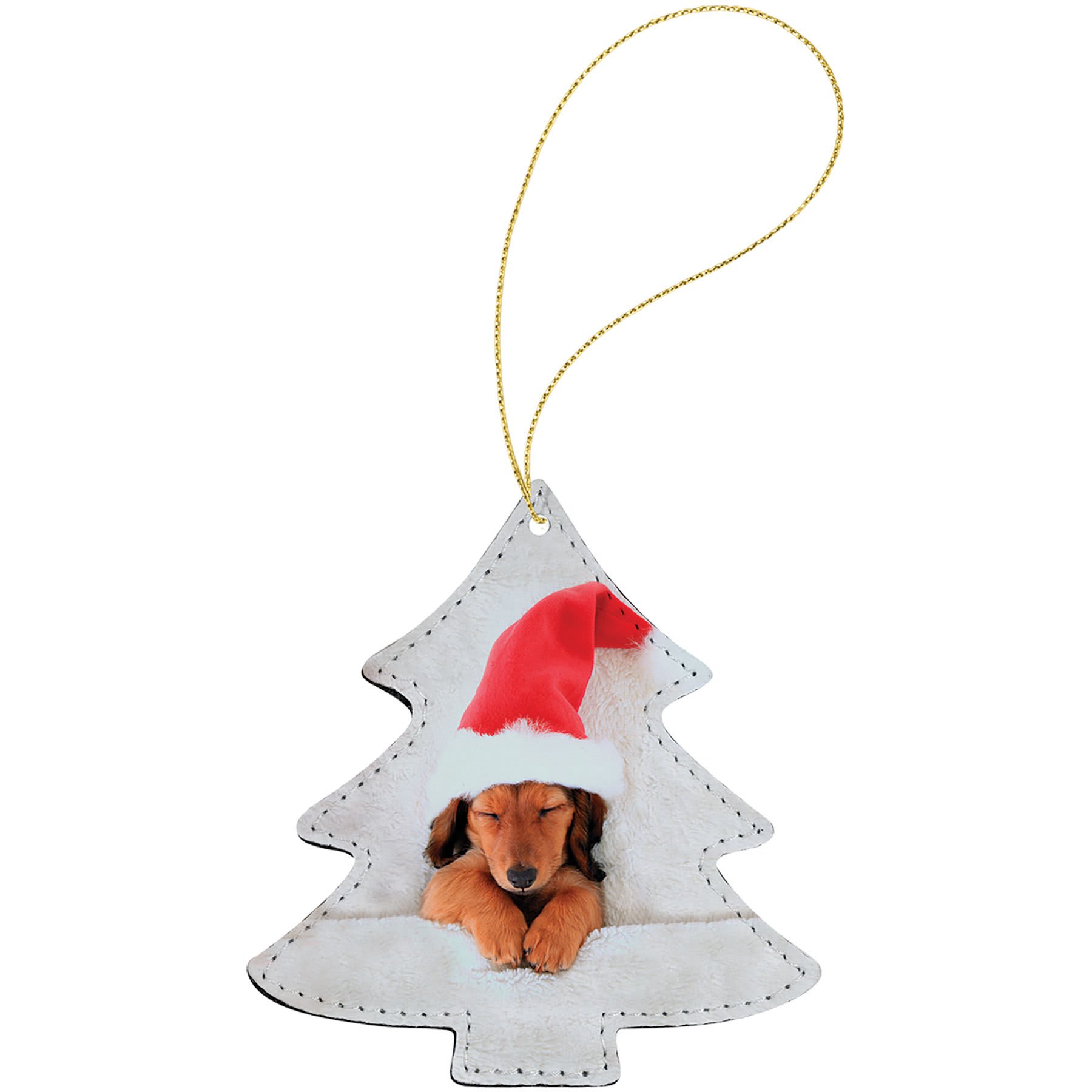 Subli-Tru Tree Ornament with Gold String