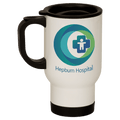 White Stainless Steel 14 oz. Travel Mug