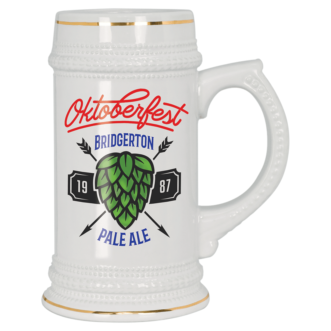 18 oz. White Sublimatable Ceramic Stein
