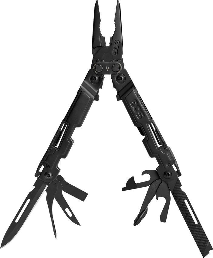 Poweraccess Multi Tool Black with 1 Location Engraved with 1 Engraving