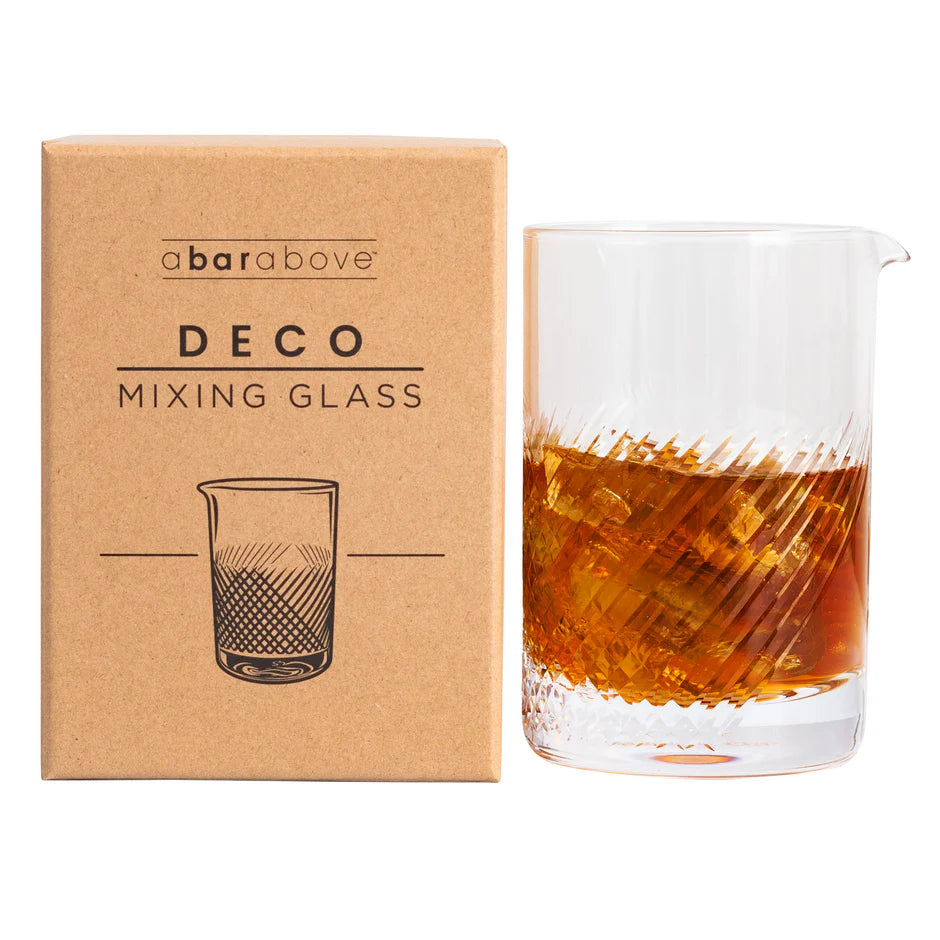 Deco Cocktail Mixing Glass with gift box