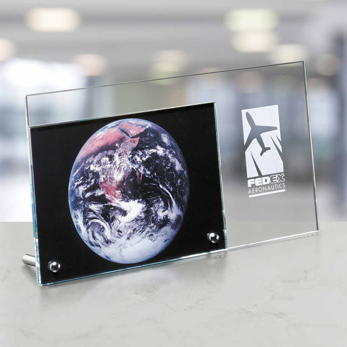 Santa Fe Picture Frame 6"; sample personalization shown