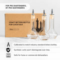 Bartender bitters bottles with gift box