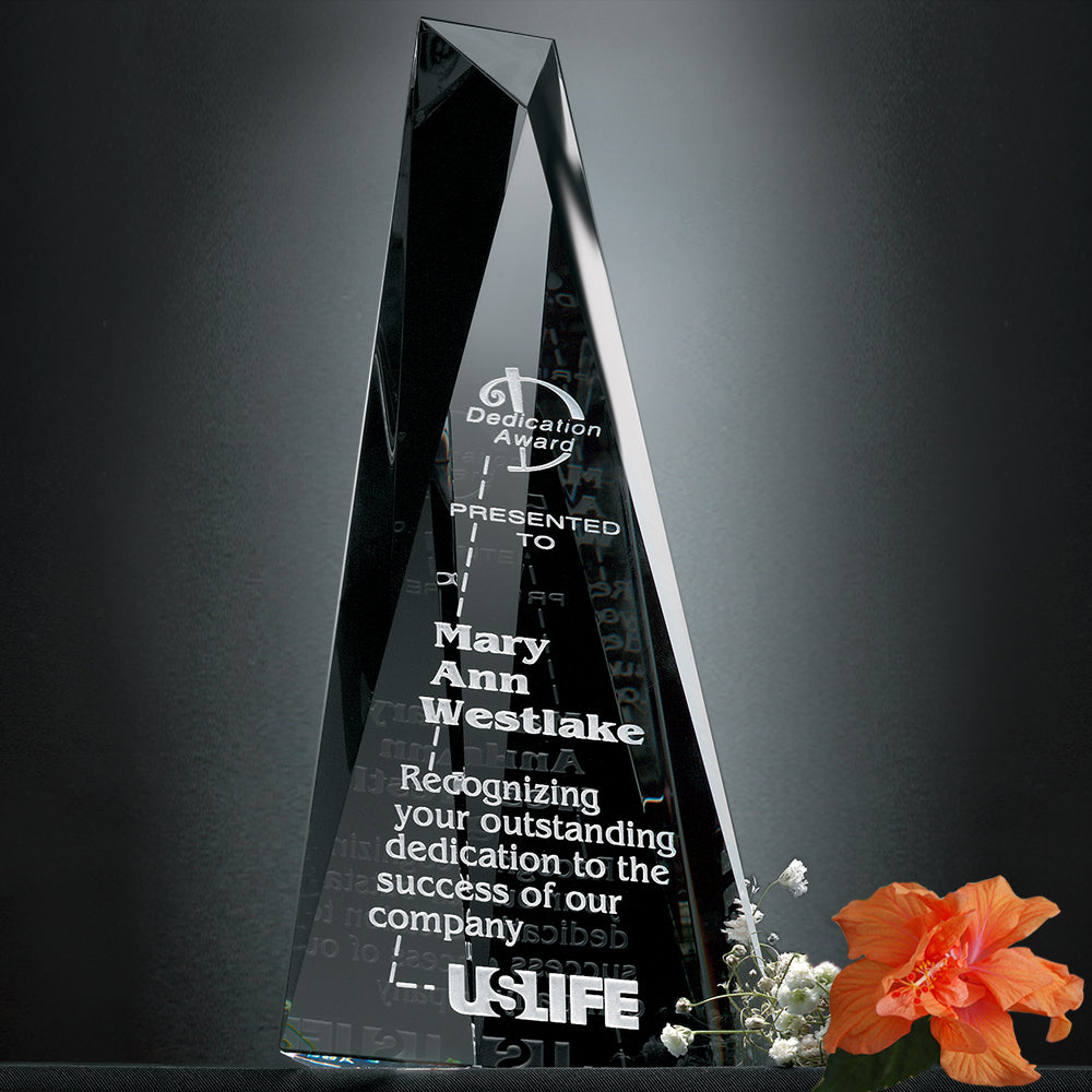 Serenity Award 8"; sample personalization shown