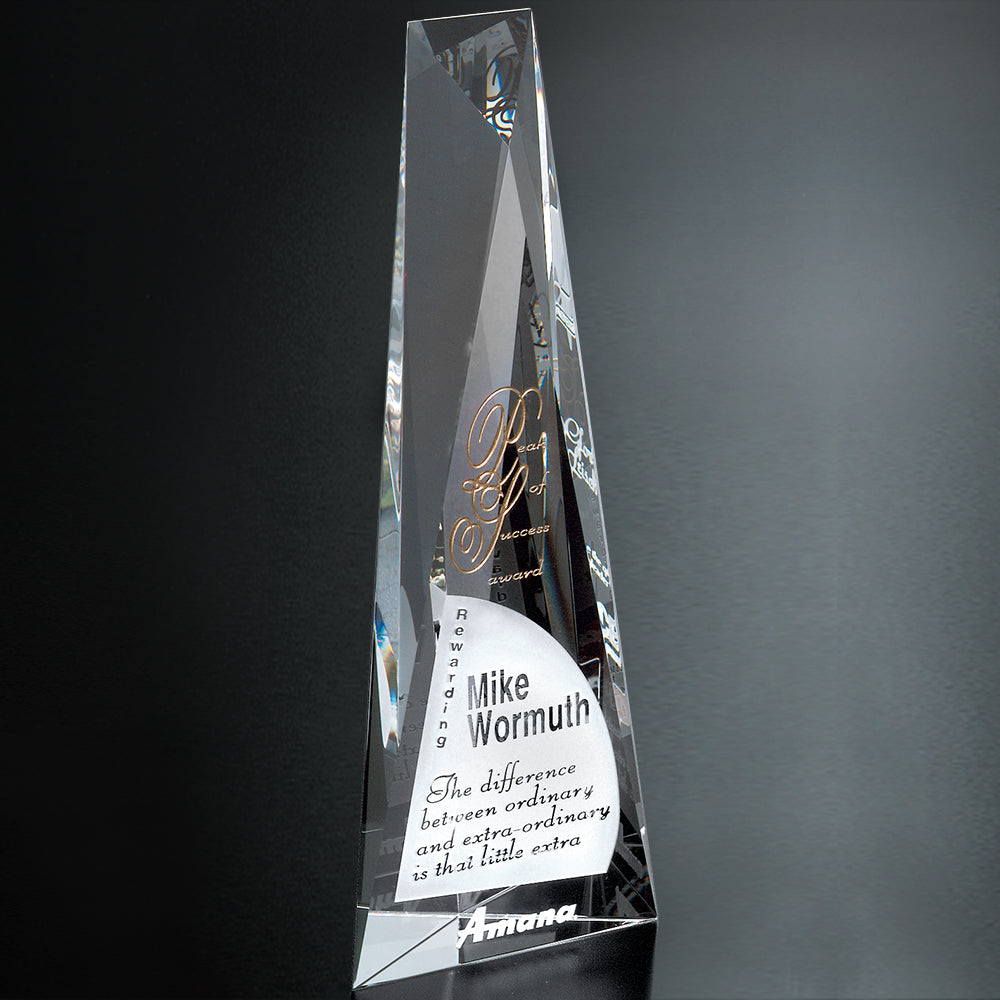 Serenity Award 12"; sample personalization shown