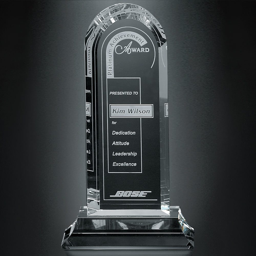 Skyline Award 11-1/2"; sample personalization shown