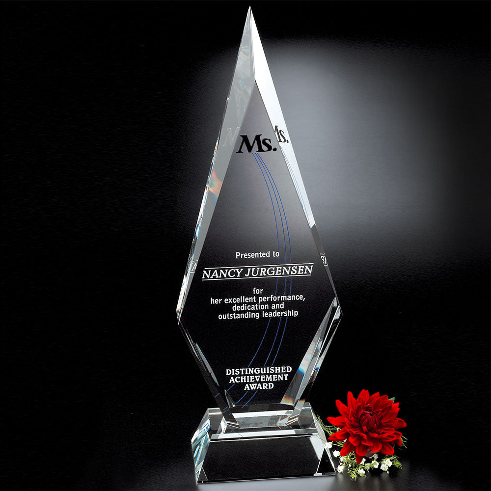 Solitaire Award 16-1/2"; sample personalization shown
