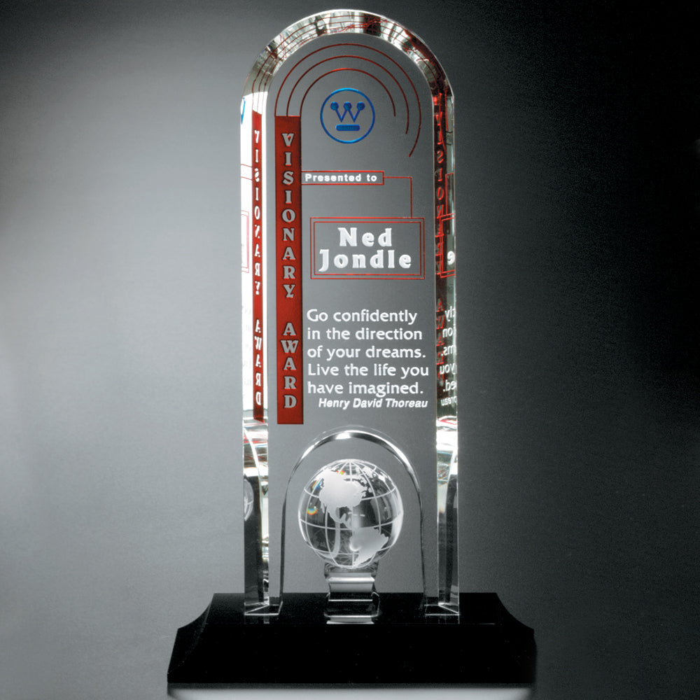 Springfield Global Award 12-1/2"; sample personalization shown