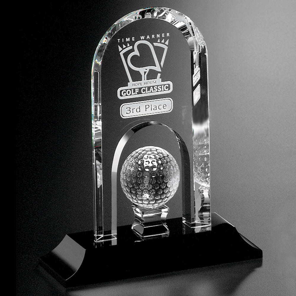 Springfield Golf Award 8-1/2"; sample personalization shown