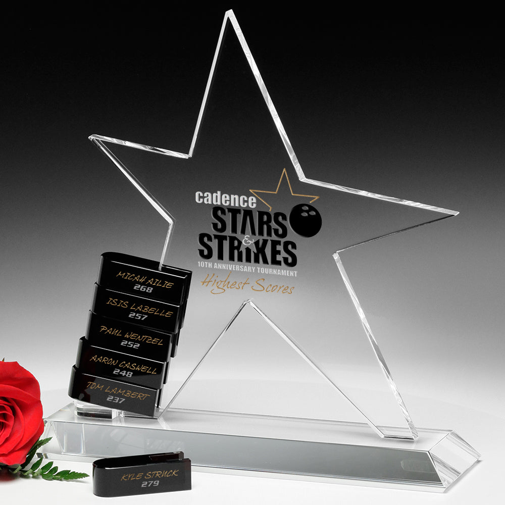 Star Goal-Setter 9-3/4"; sample personalization shown