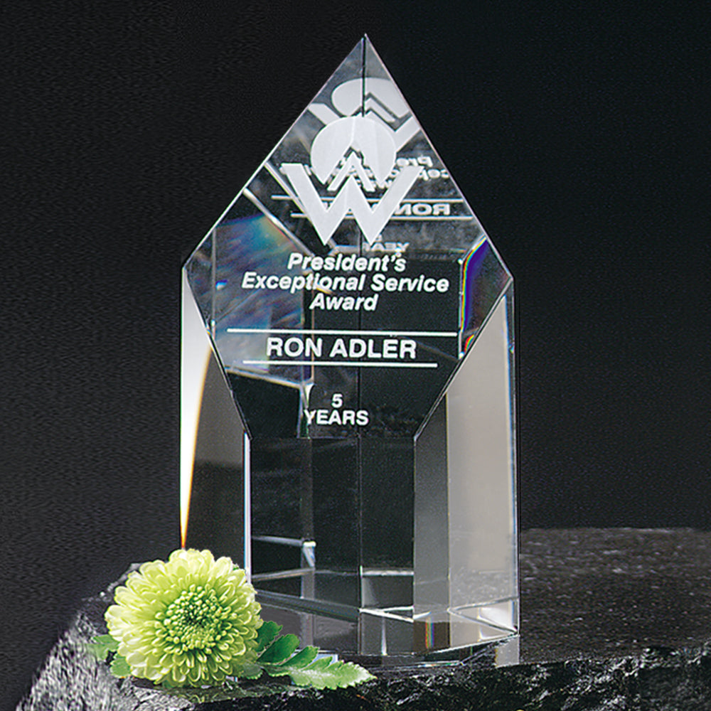 Summit Award 5"; sample personalization shown