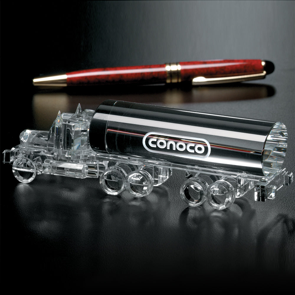 Tanker Truck 5" W; sample personalization shown