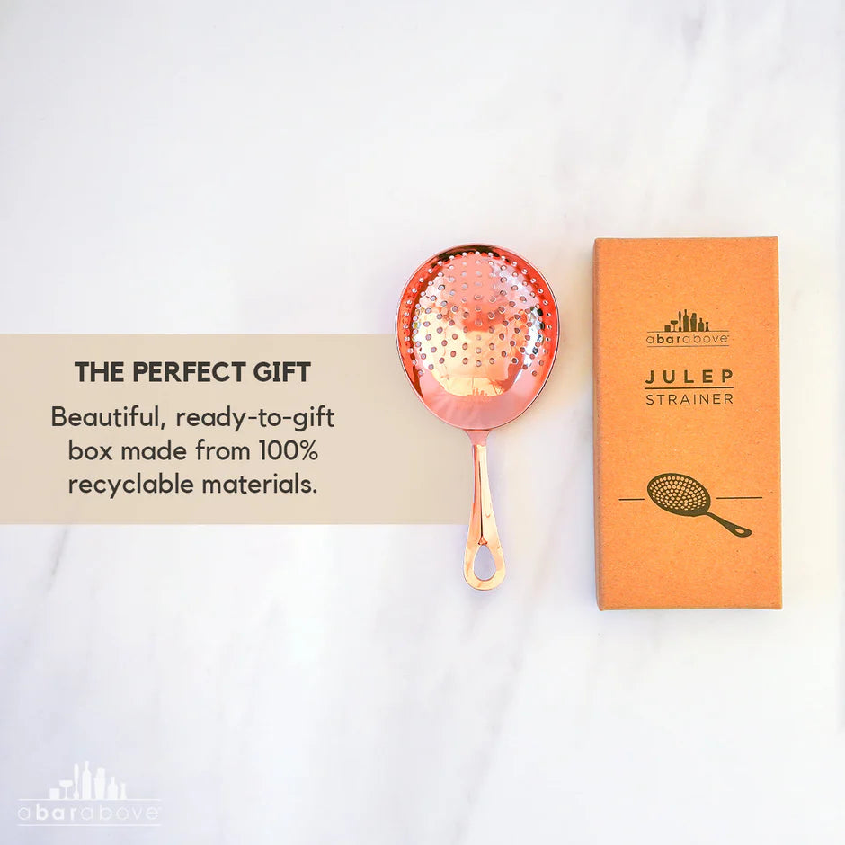 Classic julep strainer with mirror finish