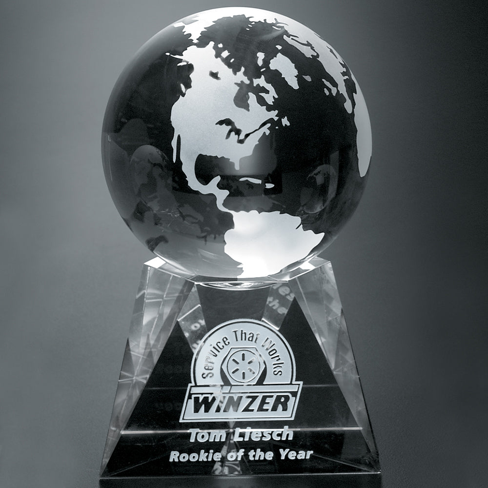 Triad Globe 2-3/8" Dia.; sample personalization shown