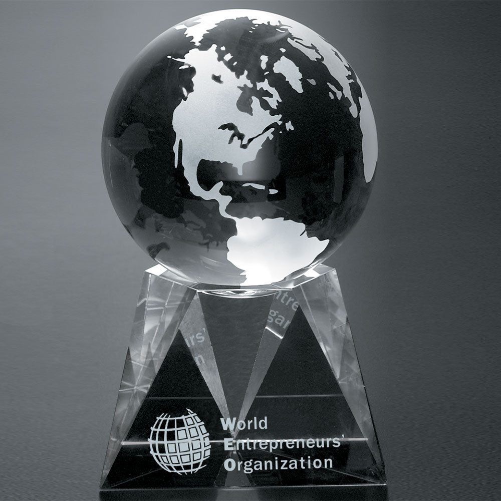Triad Globe 4" Dia.; sample personalization shown