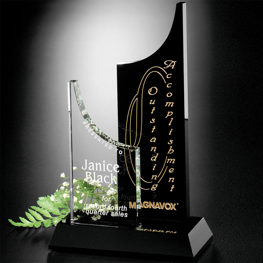 Tuxedo Award Avalon 10"; sample personalization shown