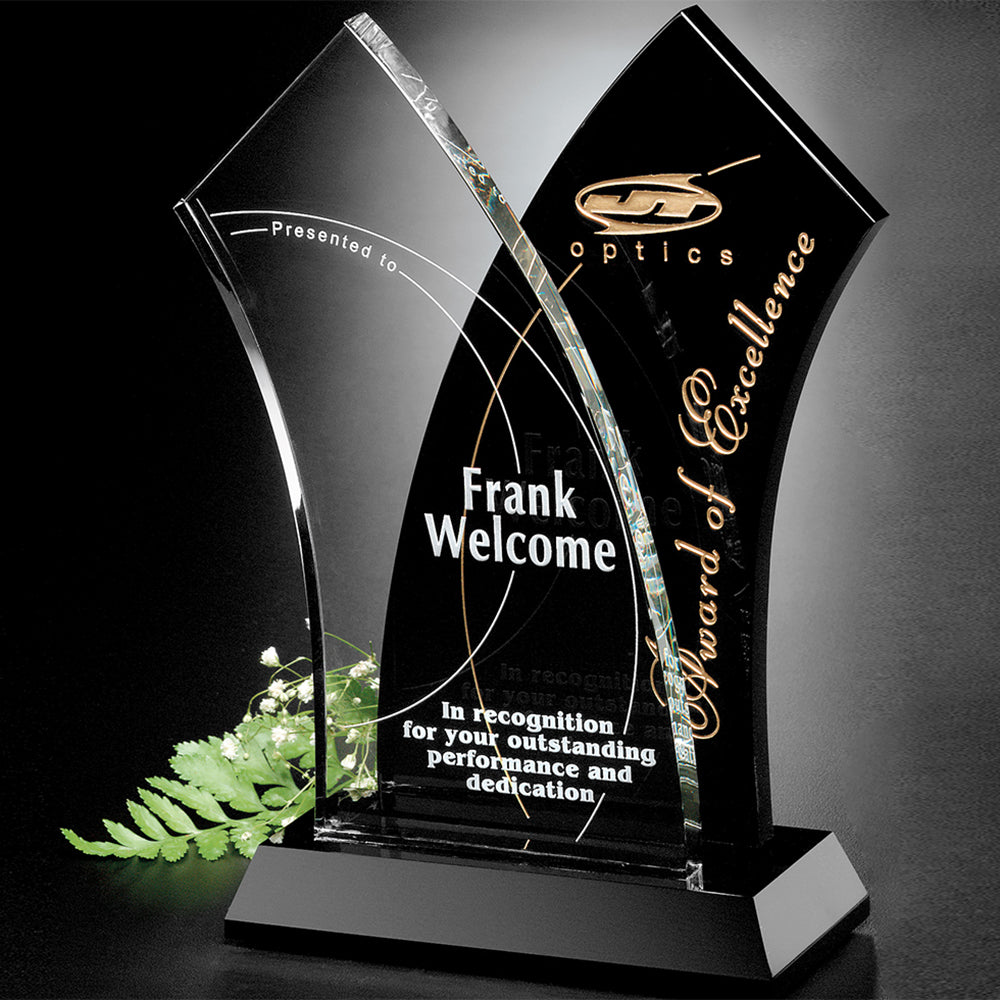 Tuxedo Award Wave 10"; sample personalization shown