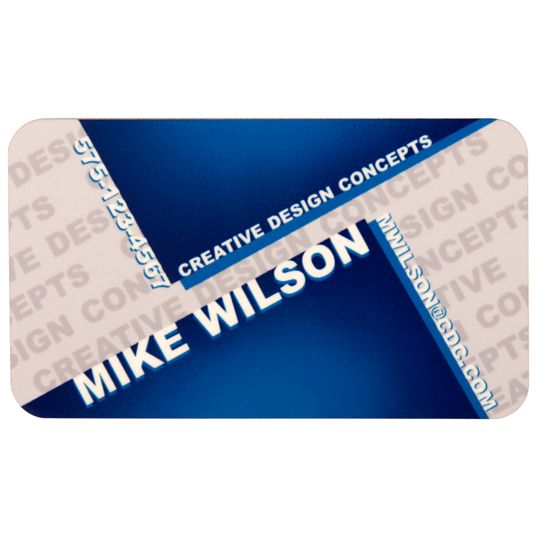 3" x 1.5" Matte White Unisub FRP Sublimatable Name Badge with Radius Corners