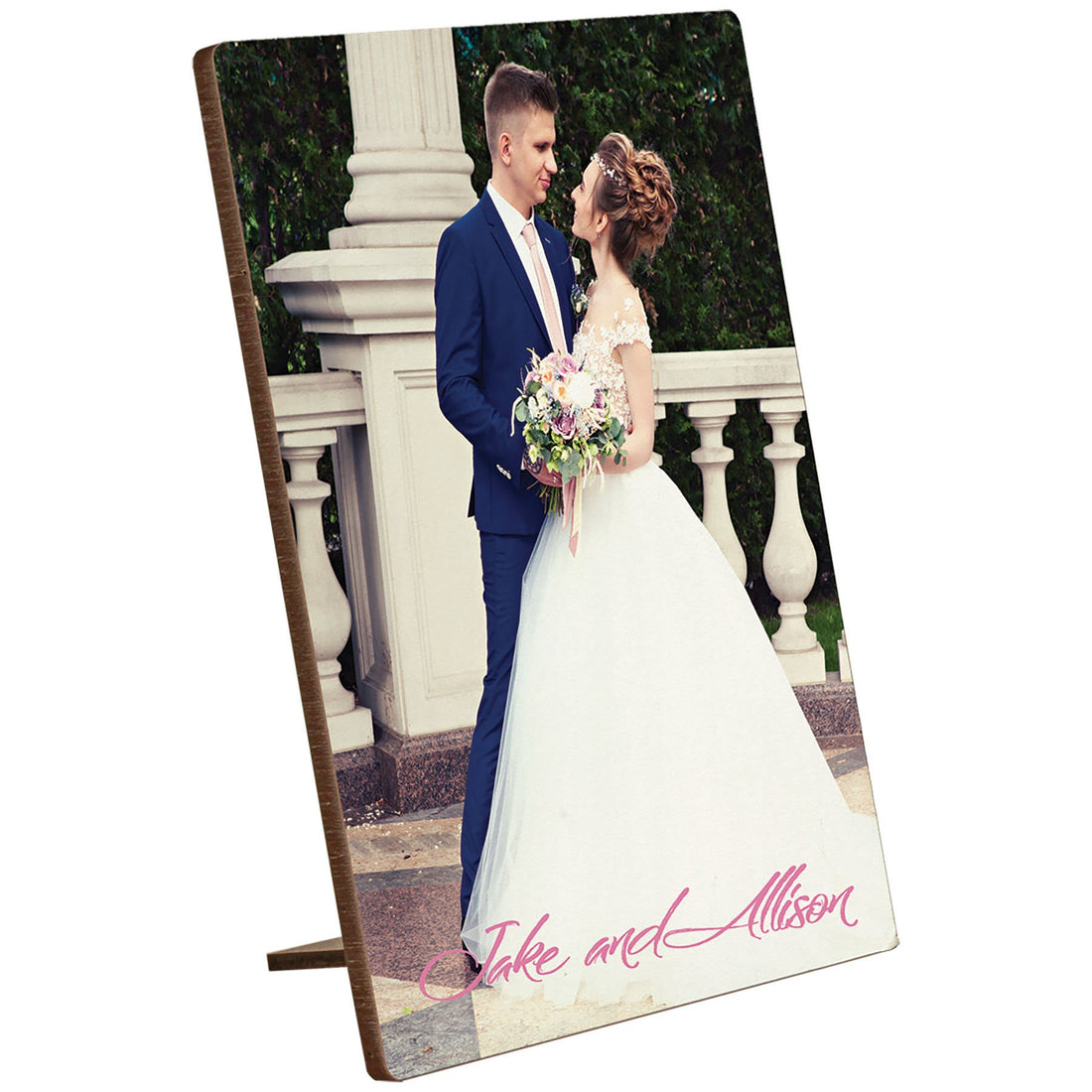 5" x 7" White Textured MDF Kickstand Photo Panel