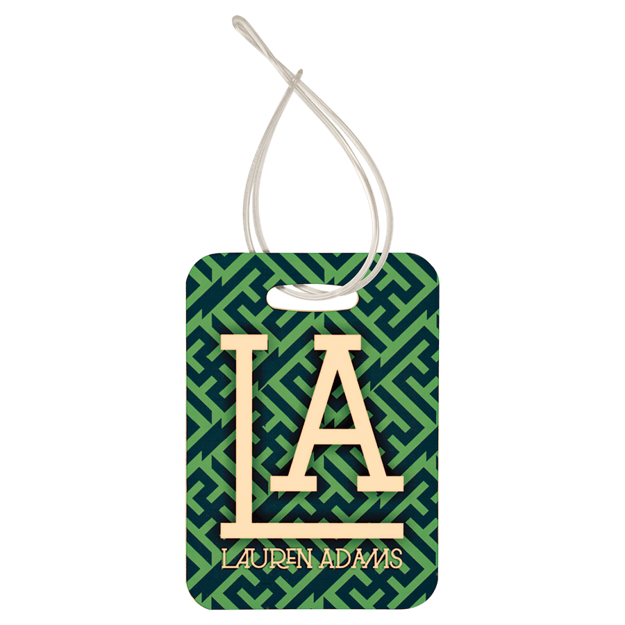 2-Sided Gloss Rectangle Bag Tag
