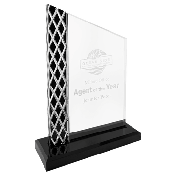 Black 8" Unite Diamond Ice Acrylic