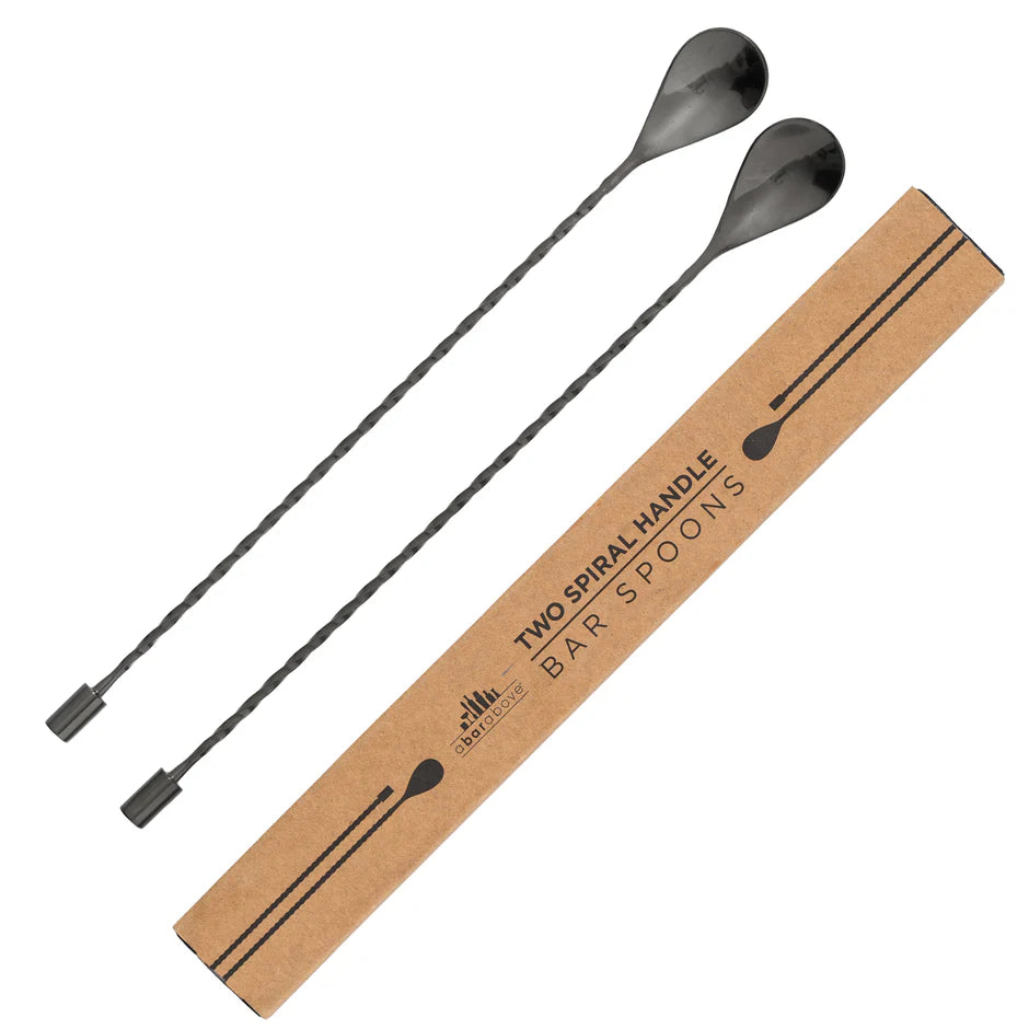 Black Bar Spoons in a gift box 