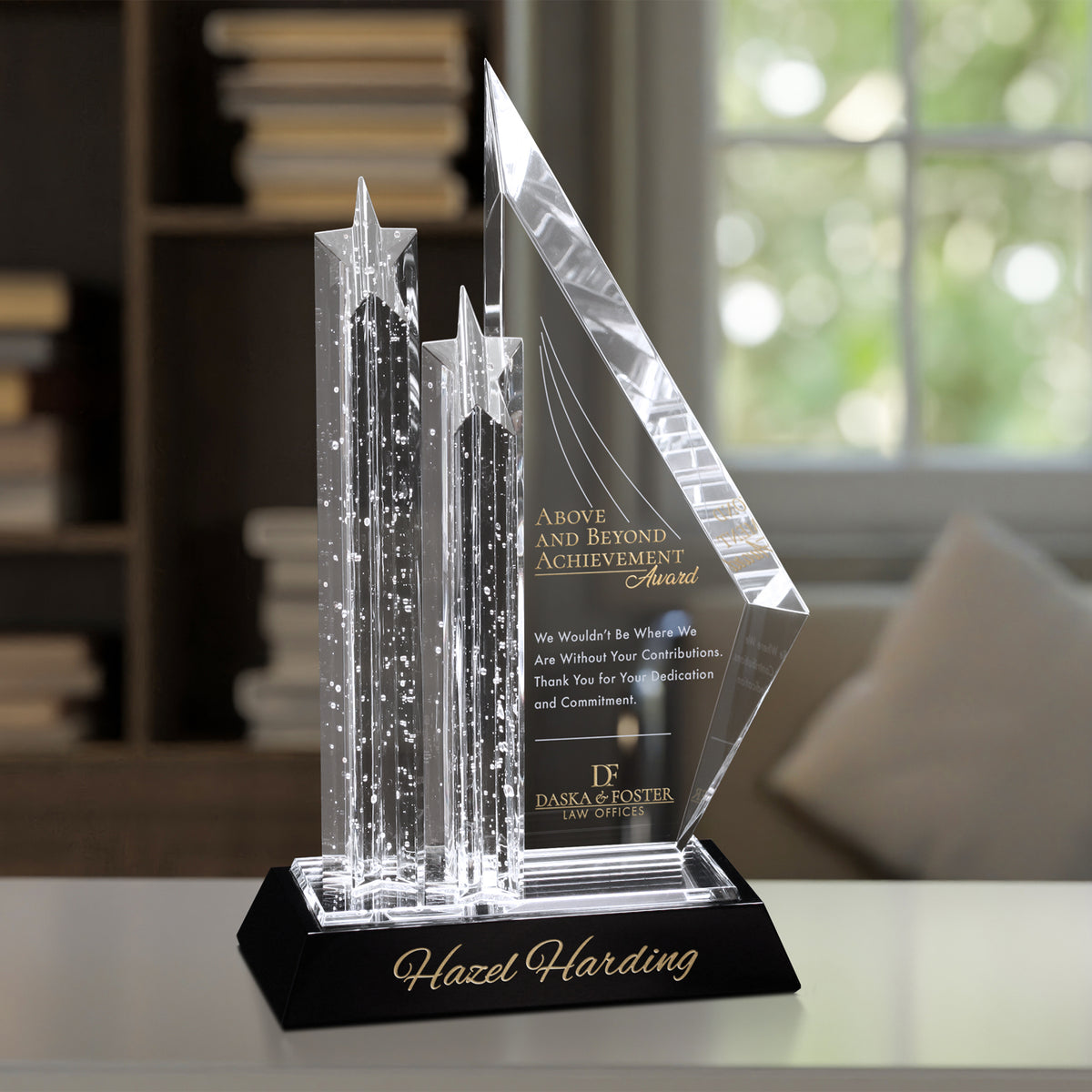 Vega Award 13-1/2"; sample personalization shown