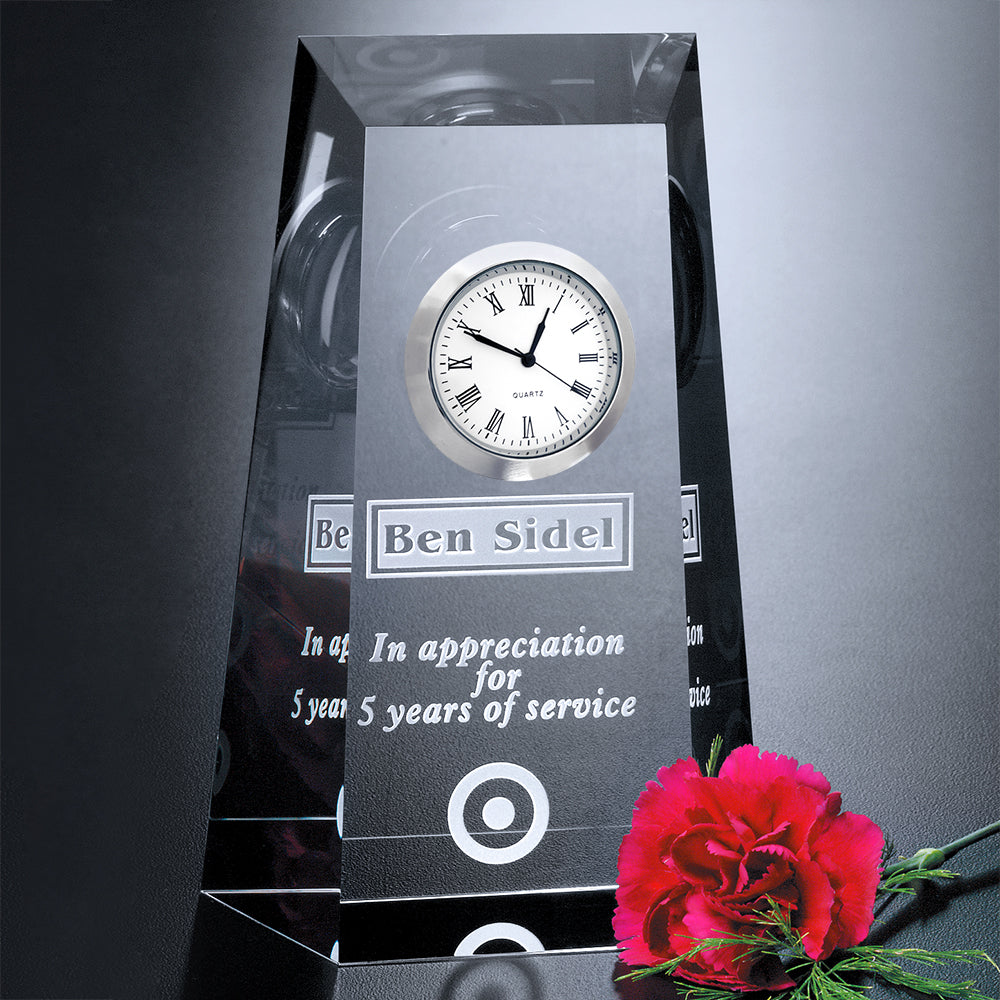 Westchester Clock 6-1/2"; sample personalization shown