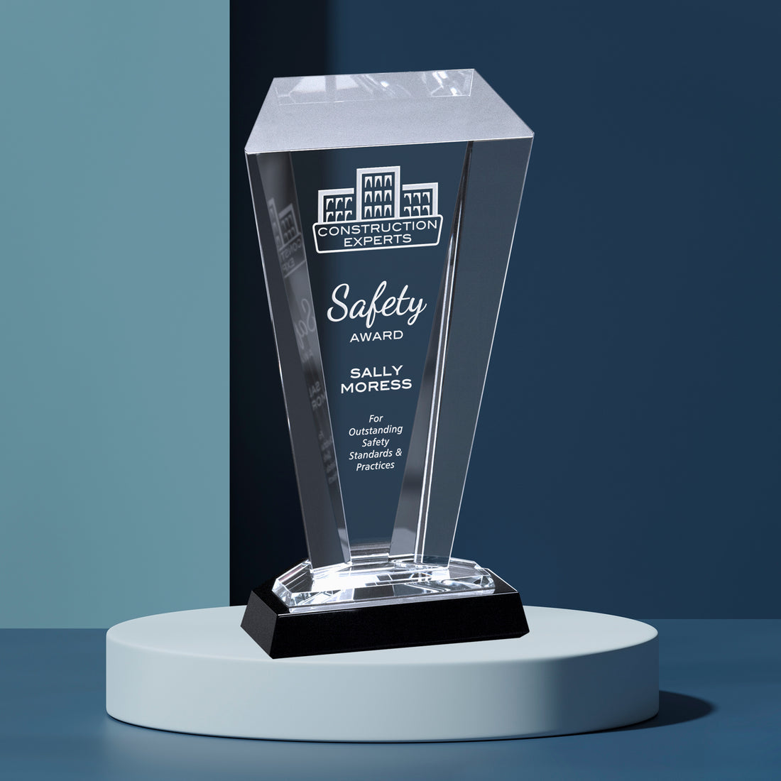 Weston Award 8"; sample personalization shown