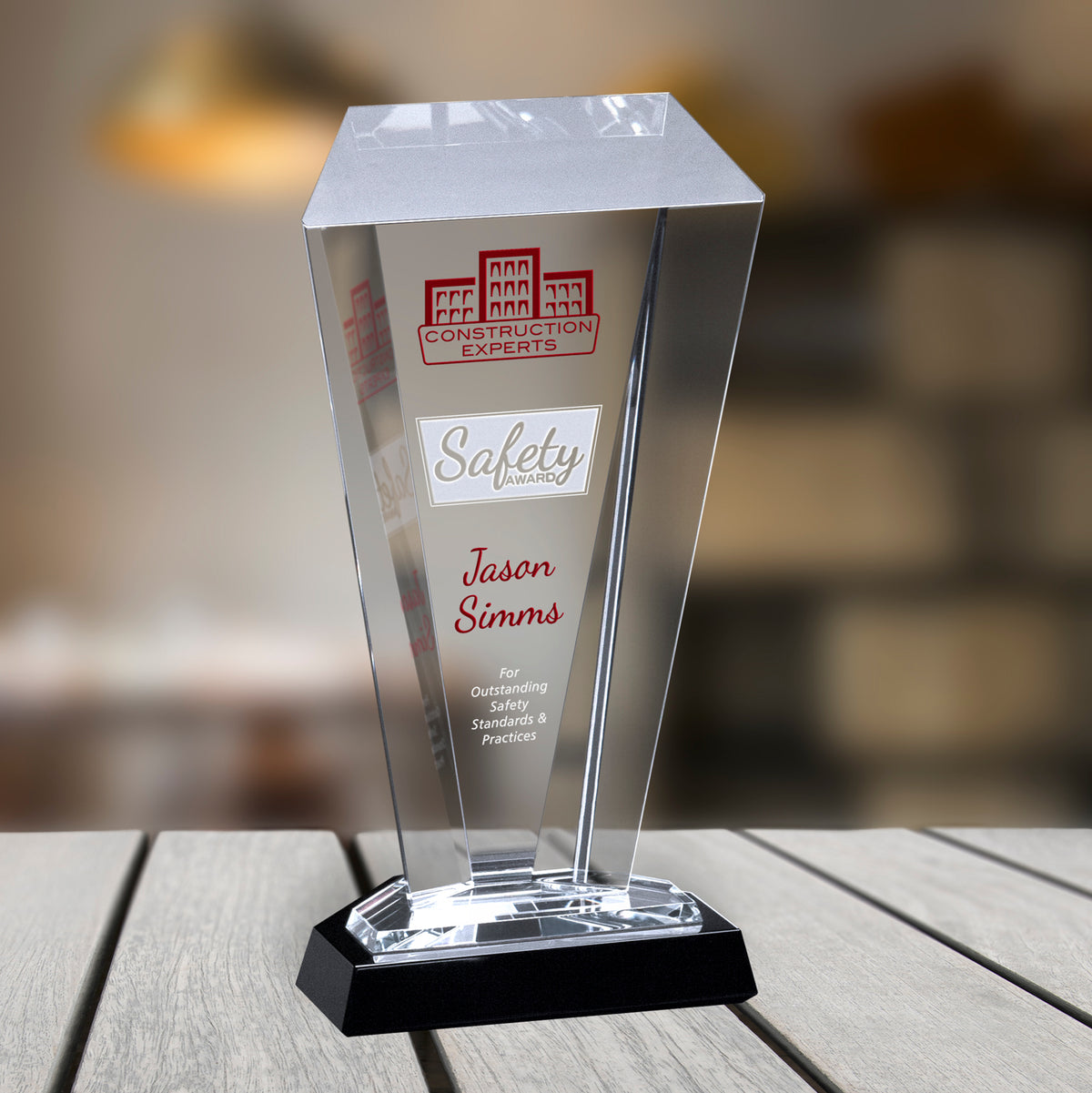 Weston Award 12"; sample personalization shown